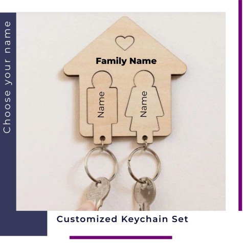 Customized Couple Keychains